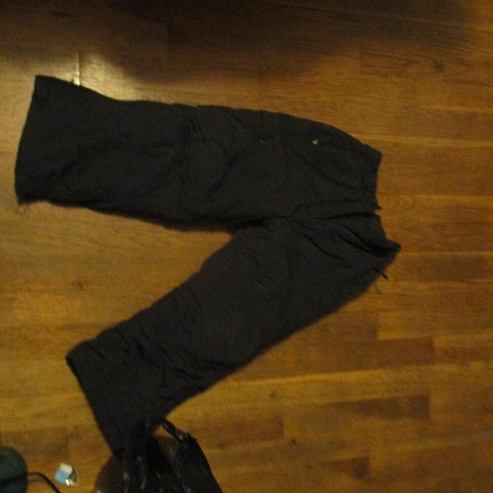 l.l. bean 5/6 children''s snow pants black and waterproof